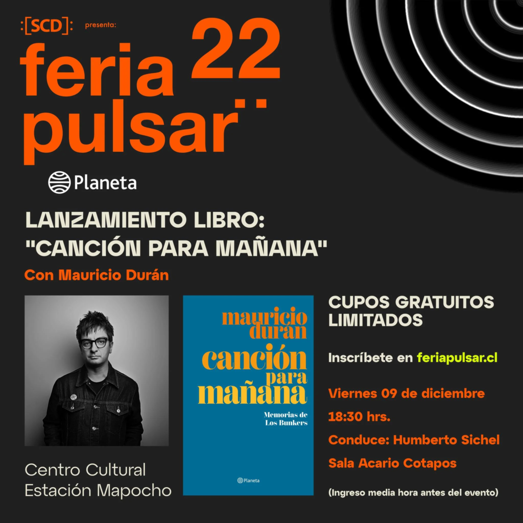 Los Bunkers, feria pulsar, libro canción para mañana