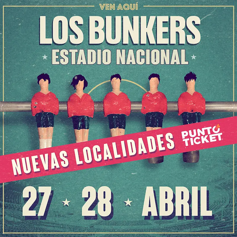 Los Bunkers Estadio nacional, Nuevas entradas